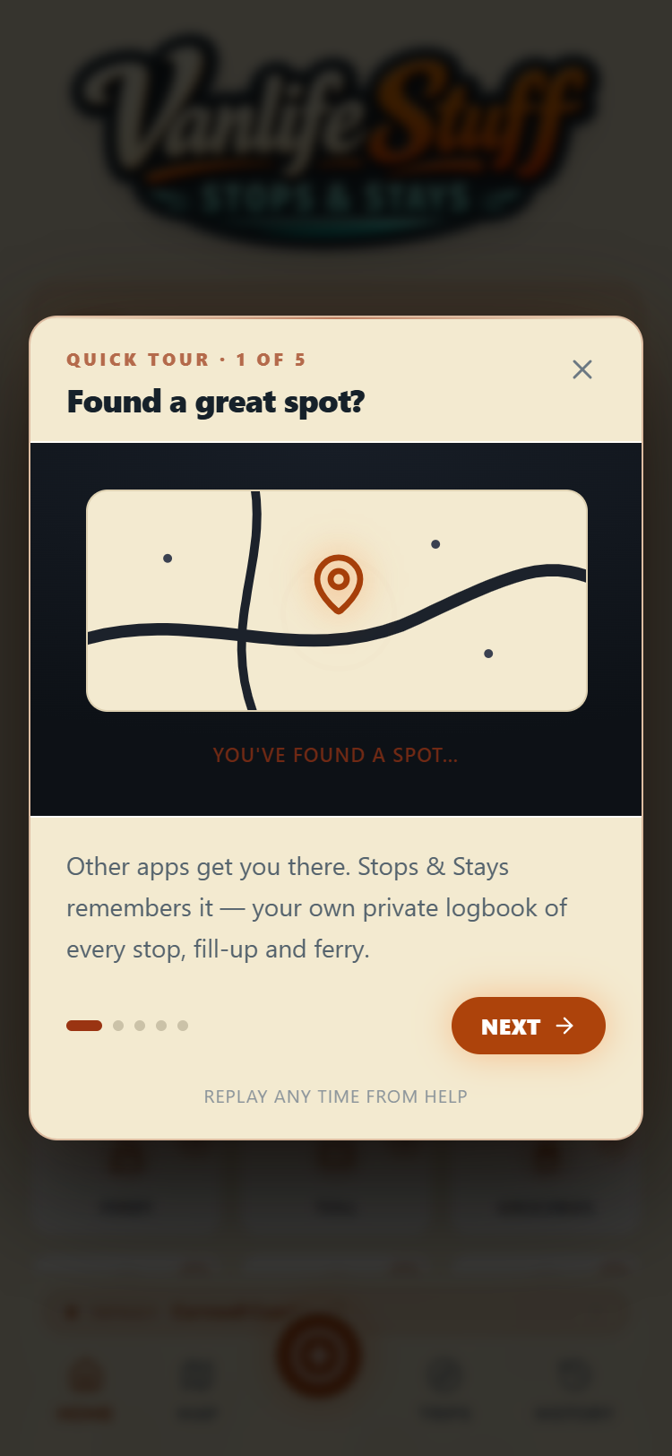 The first step of the Quick Guide